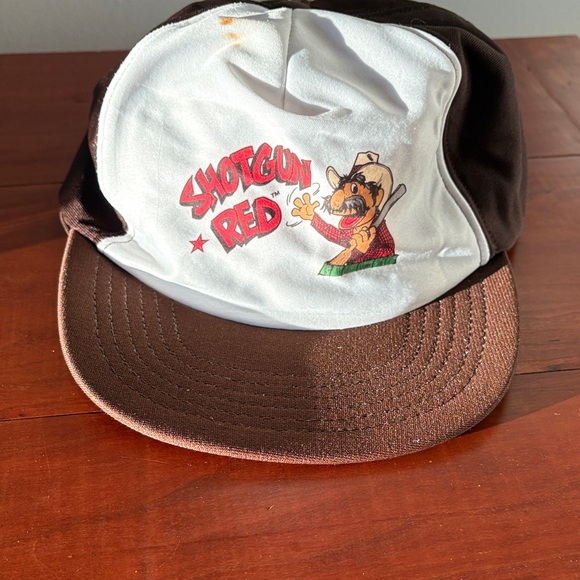 Vintage Other - Vintage Shotgun Red Snapback Hat USA Made